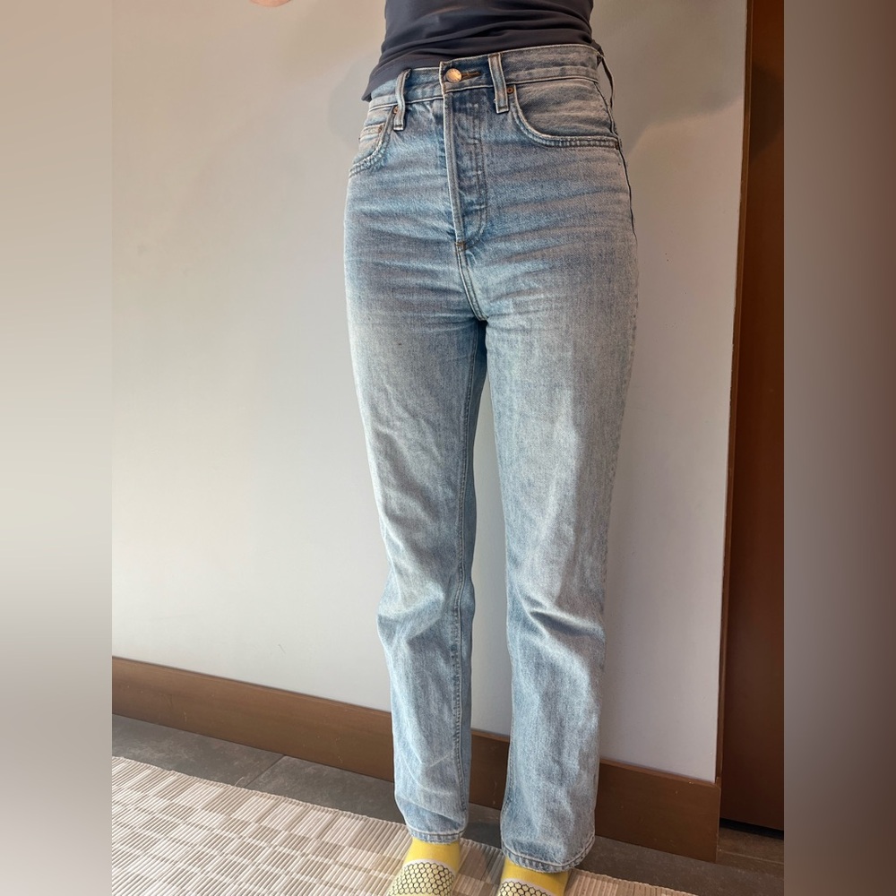 Aritzia High Rise Blue Jeans Classic Style
